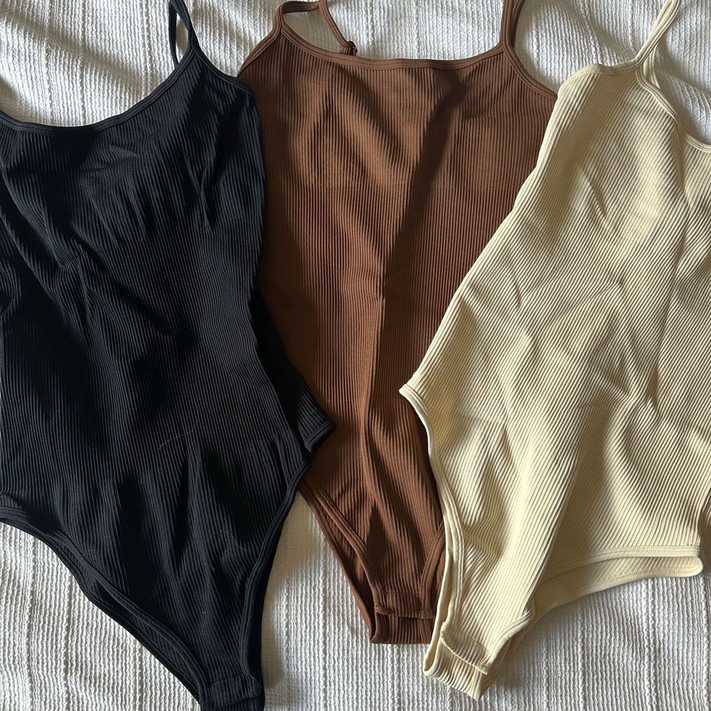 Compression bodysuit cami set